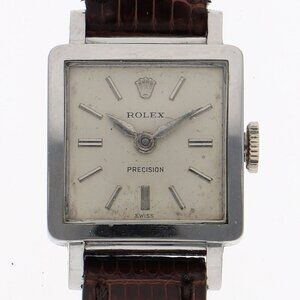 ROLEX Watches 3458 Stainless Steel/leather Hand Winding